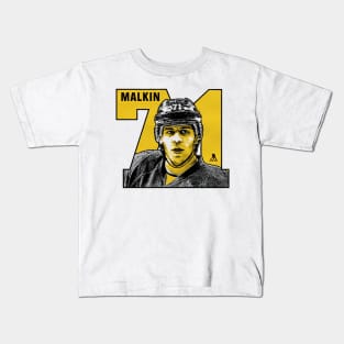 Evgeni Malkin Pittsburgh Number Kids T-Shirt